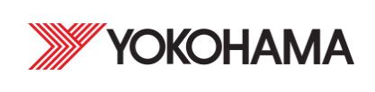 Yokohama logo in red and black text