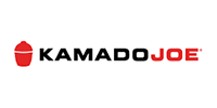 Kamado Joe logo: red ceramic grill icon beside black and red text.