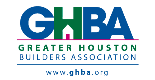 GHBA logo with blue and green Greater Houston Builders Association text and website www.ghba.org