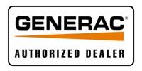 A generator authorized dealer logo on a white background.