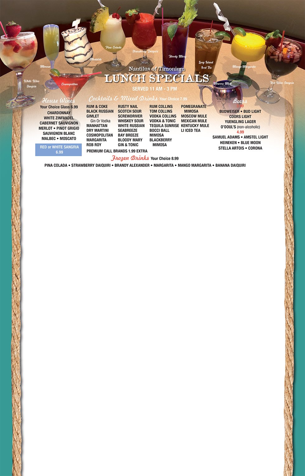 Nautilus DinerRestaurant Timonium Menu Timonium, MD