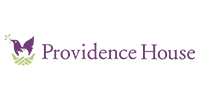 Providence House logo with purple butterfly and text on a white background