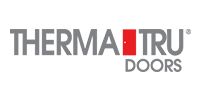Therma-Tru Doors logo with gray text and a red accent block