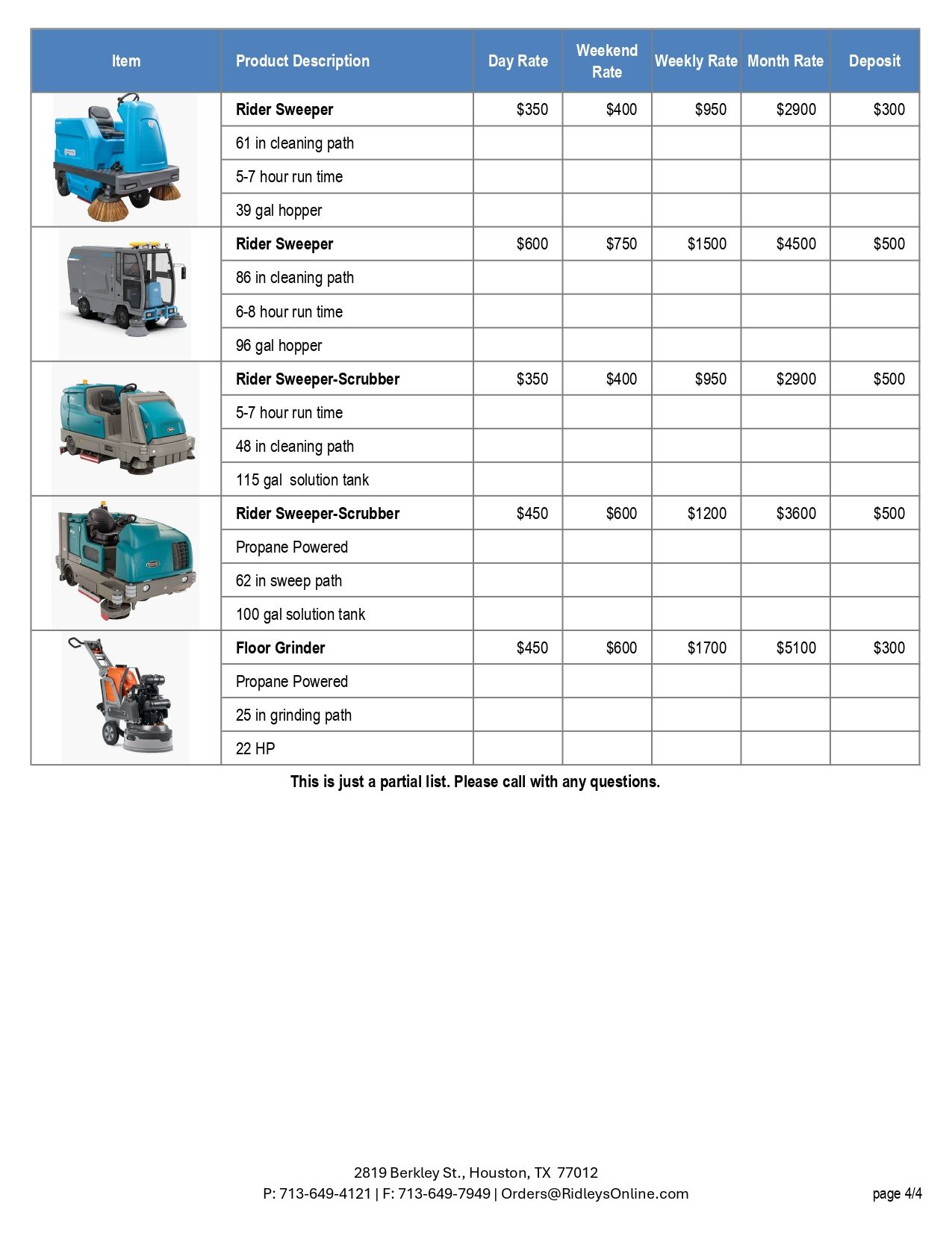 Bissell Rental Program Rack Rental Program Guide | Houston, TX