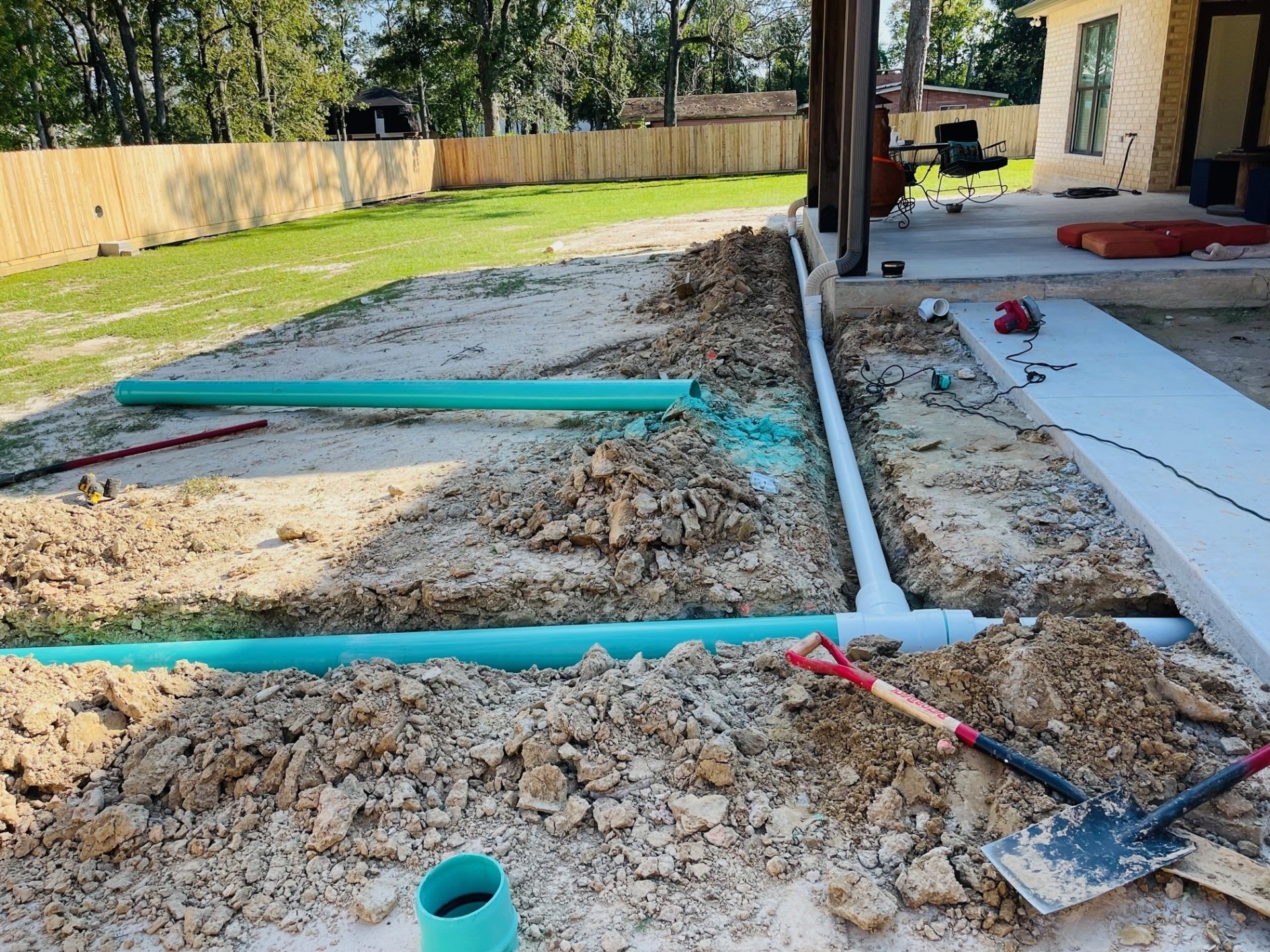 Drainage Installation | French Drains | Beaumont, TX