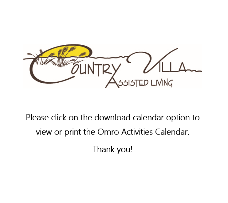 Country Villa Assisted Living Omro Activities Omro, WI