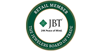 JBT Retail Member seal in green and white, Jewellers Board of Trade logo