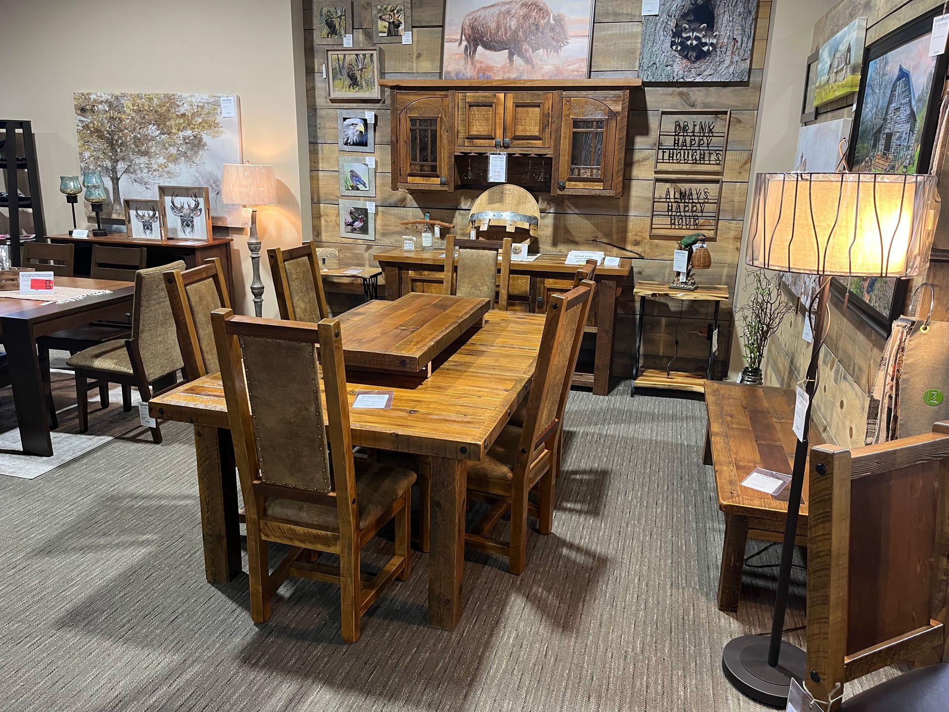 Custom Furniture Lincoln, NE Barnwood & Leather