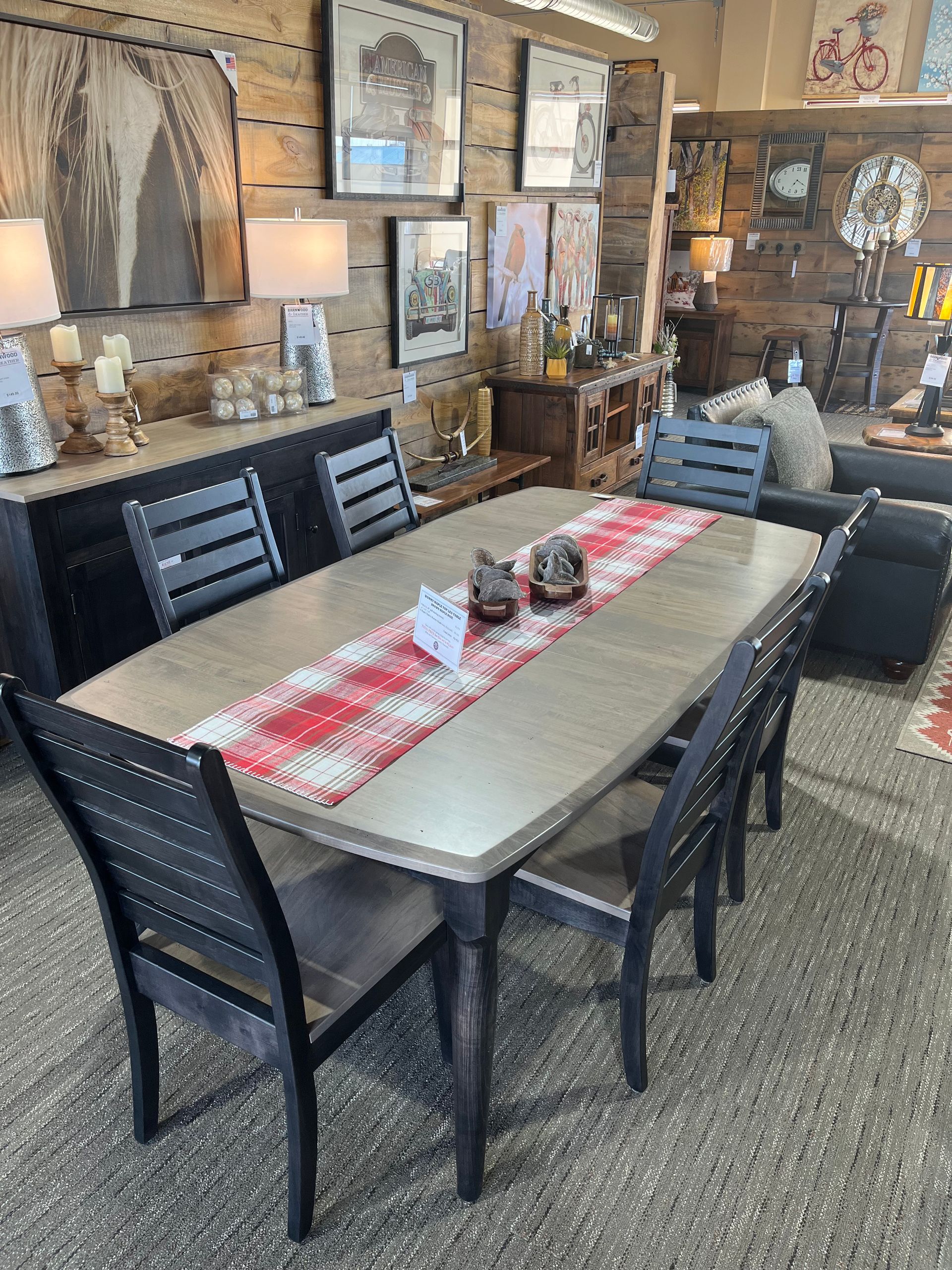 Custom Furniture Lincoln, NE Barnwood & Leather