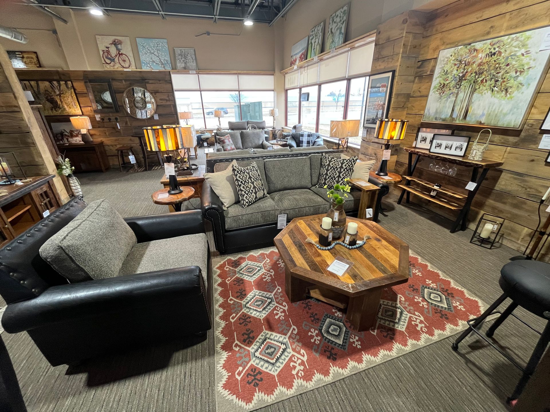 Custom Furniture Lincoln, NE Barnwood & Leather