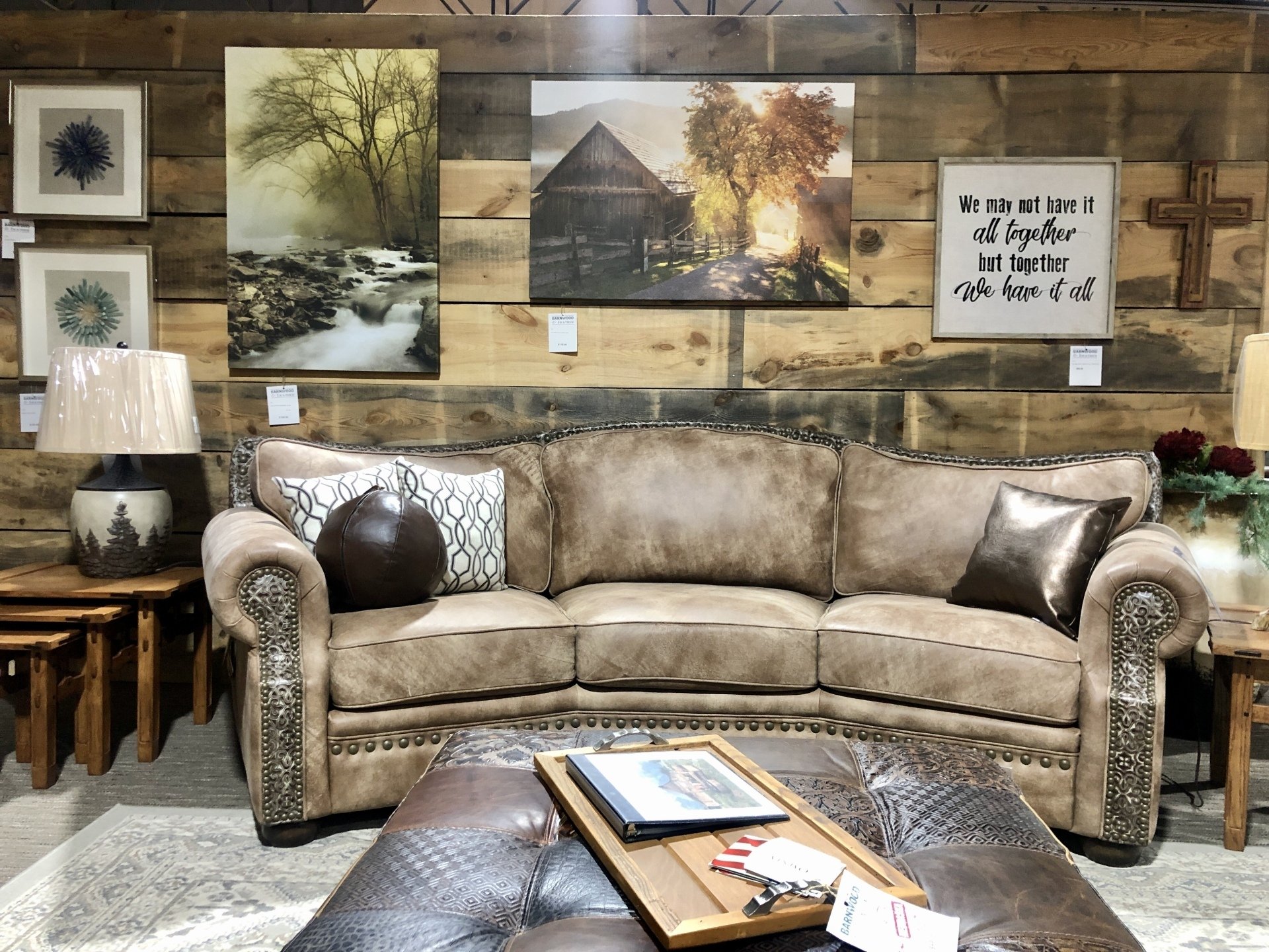 Custom Furniture Omaha, NE Barnwood & Leather
