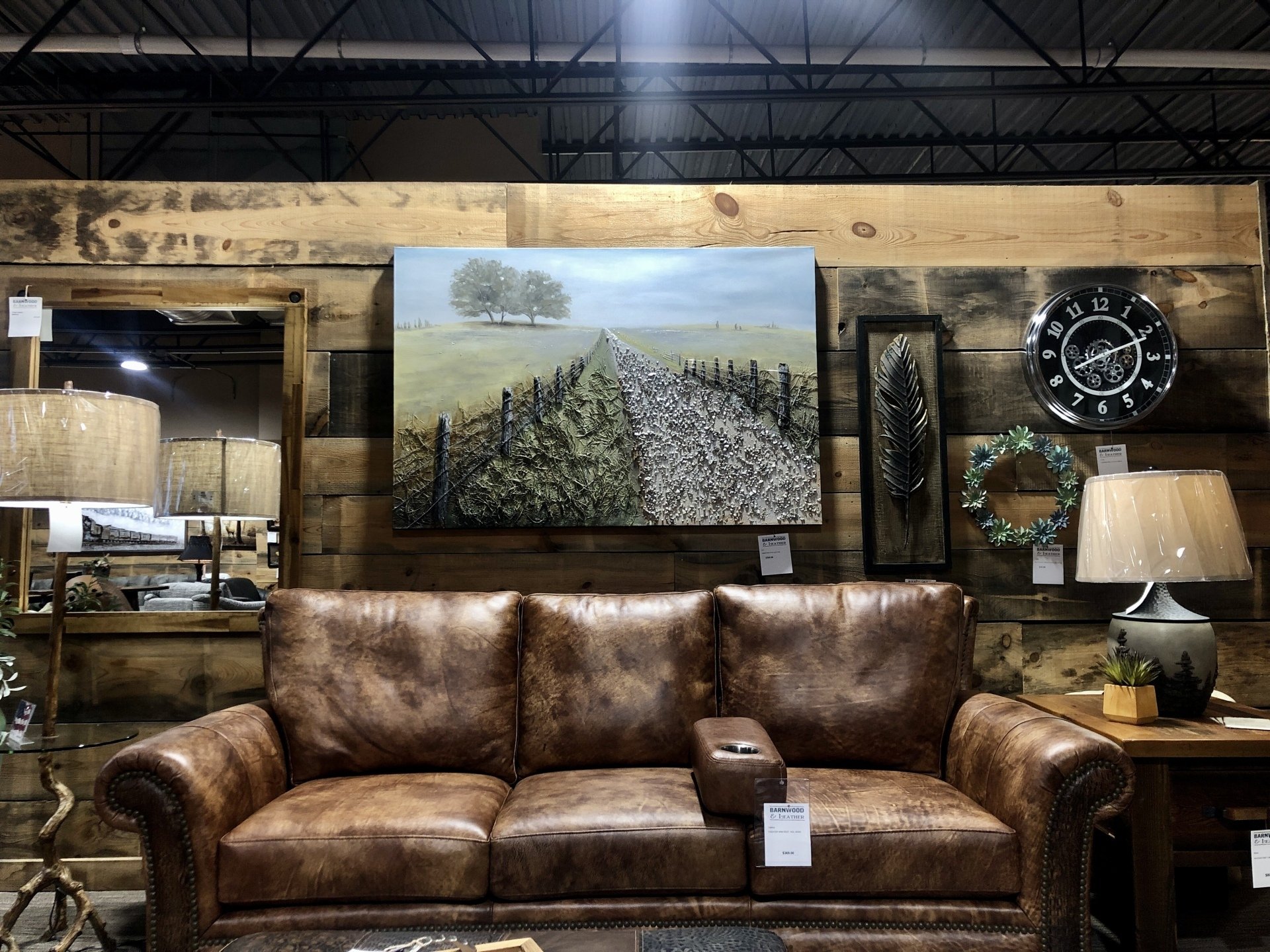 Custom Furniture Omaha, NE Barnwood & Leather