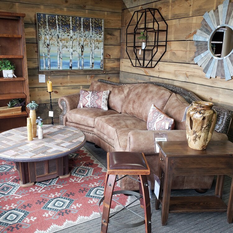 Custom Furniture Lincoln, NE Barnwood & Leather