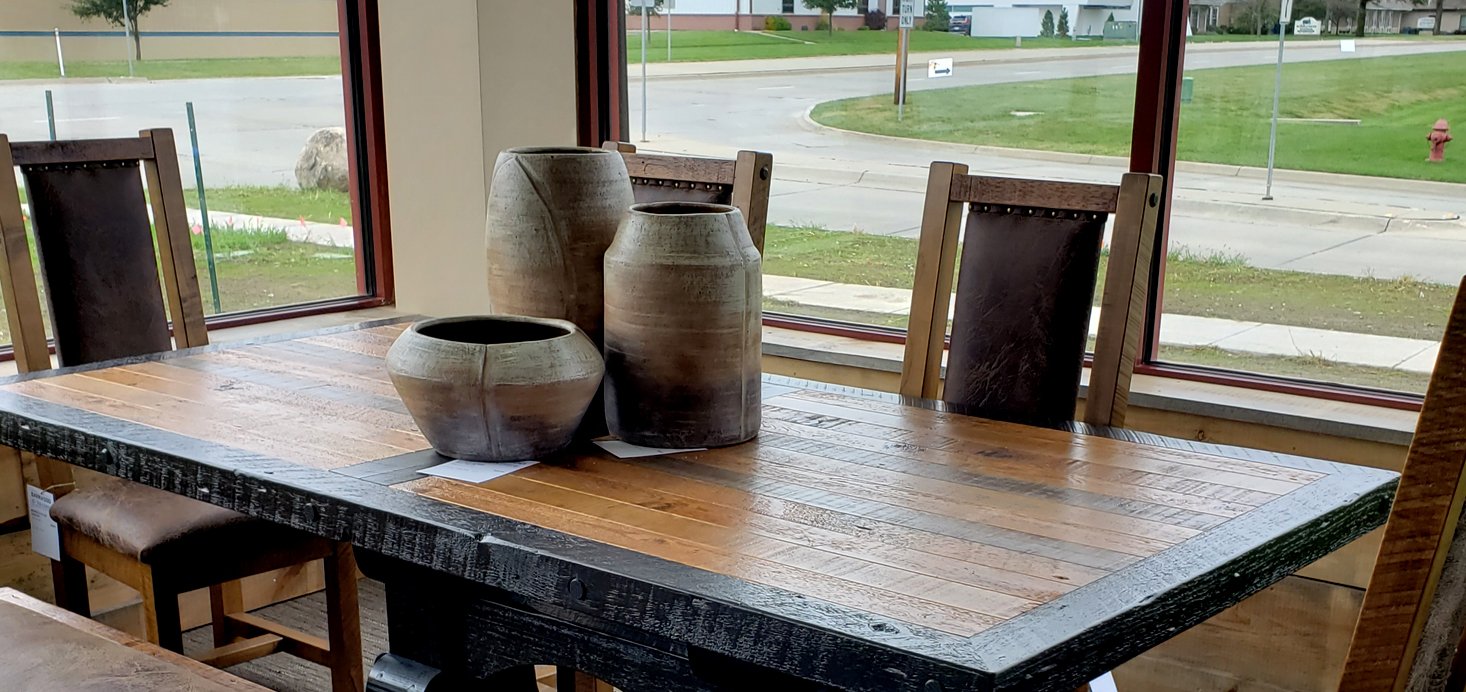 Custom Furniture Lincoln, NE Barnwood & Leather