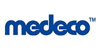 Medeco logo in blue text on a white background. 