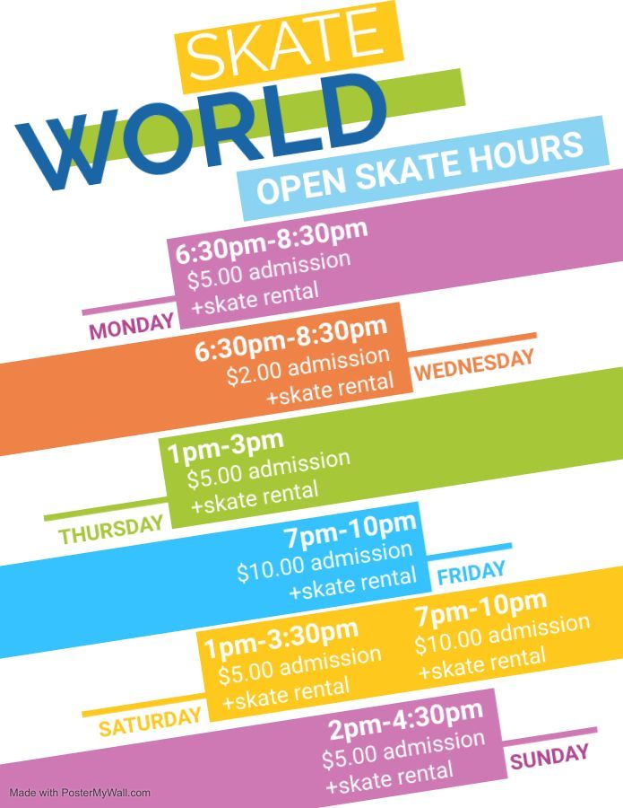 Open Skate Hours Roller Skating Events Evansville, IN