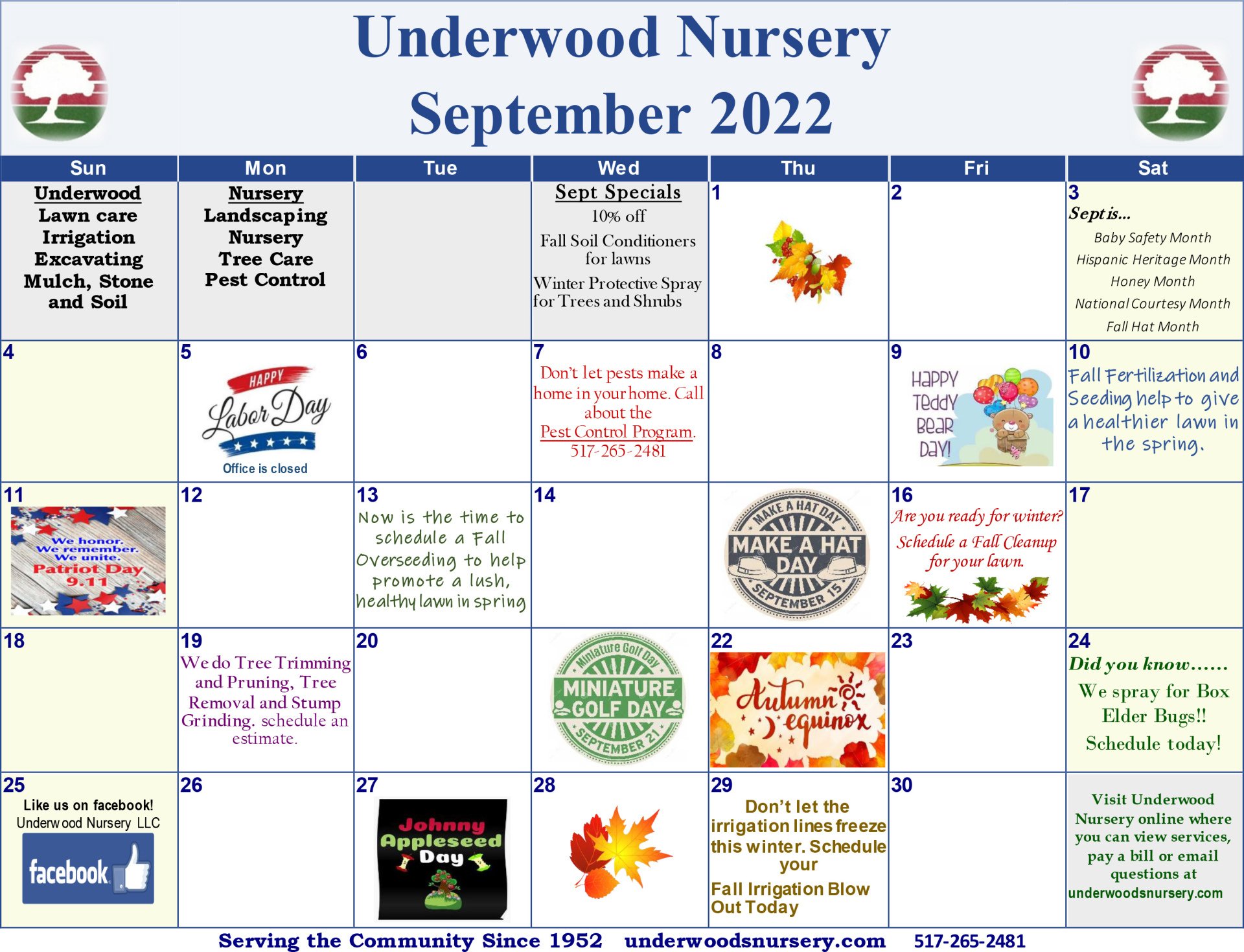 Underwood Nursery Gallery Adrian, MI