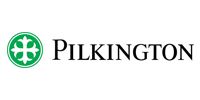 Pilkington logo with a green circular emblem and black text on a white background.