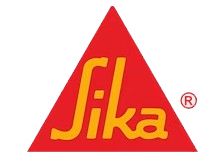 Sika logo: red triangle with yellow stylized text on a white background.