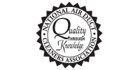 National Air Duct Cleaners Association logo. Seal with text:
