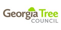 Georgia Tree Council logo with brown and green text on a white background