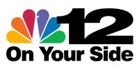 NBC 12 “On Your Side” logo with multicolored peacock icon