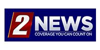2 NEWS logo in white and red on a blue background with the tagline “Coverage you can count on”