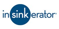 InSinkErator logo with blue circle and black lowercase text on white background