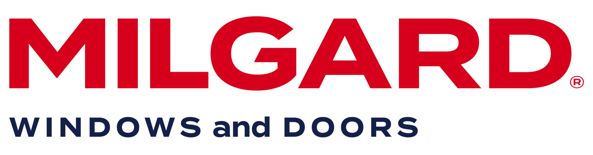 MILGARD Windows and Doors logo in red and black on a white background