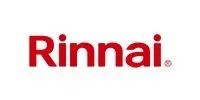 The red Rinnai brand logo on a white background.