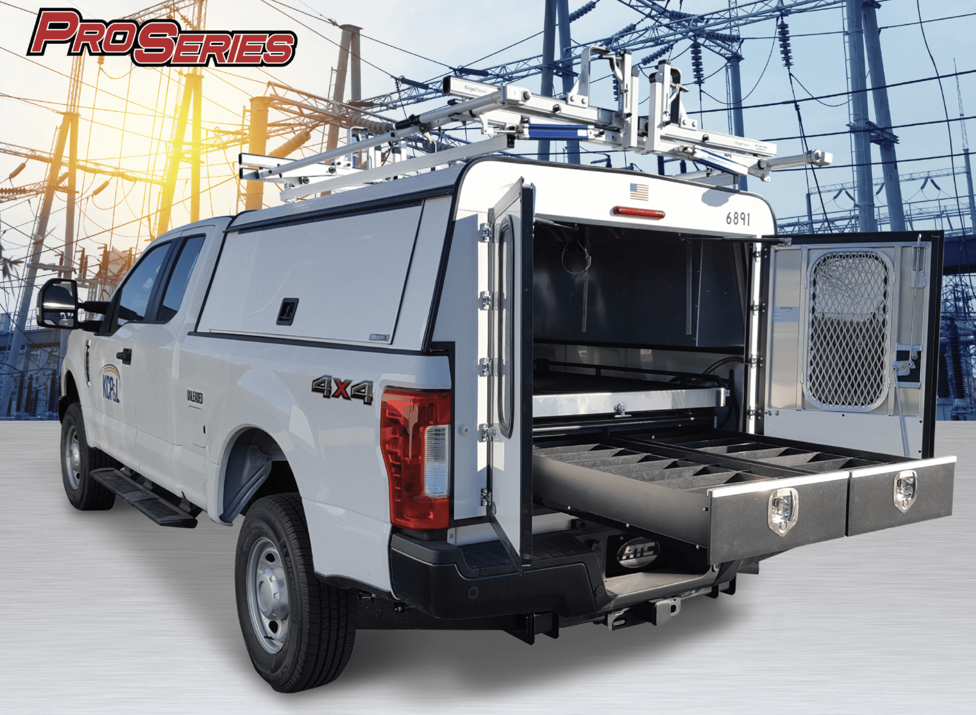 Custom built Commercial grade HDU Aluminum truck caps.