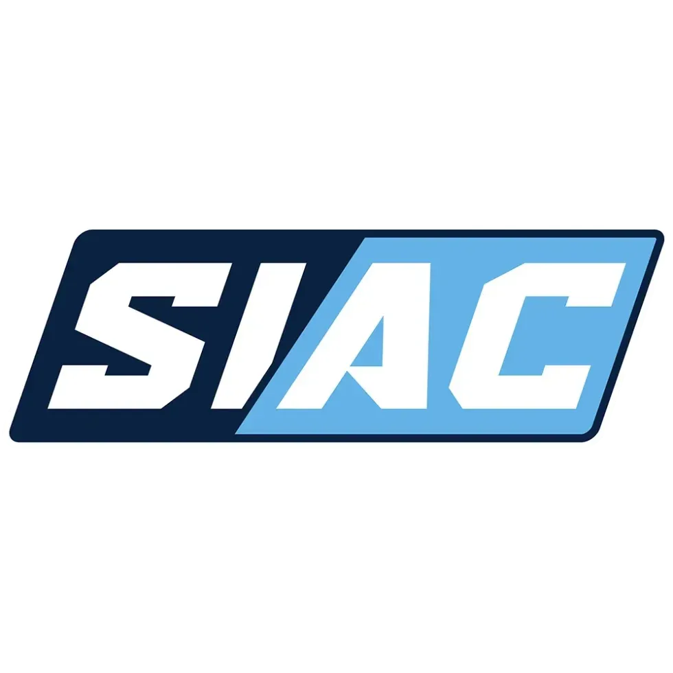 SIAC logo in navy and light blue with white lettering