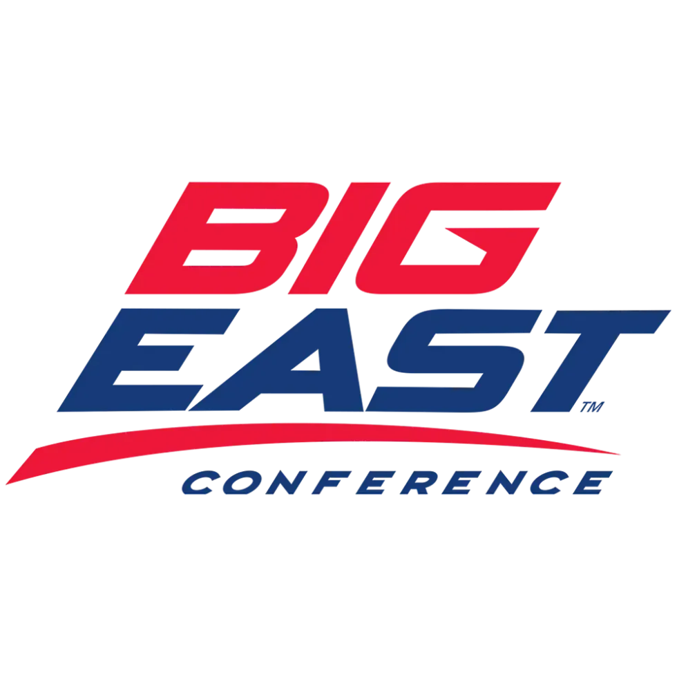 BIG EAST Conference logo in red and blue text on a white background