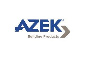 AZEK Building Products logo in blue and gray.