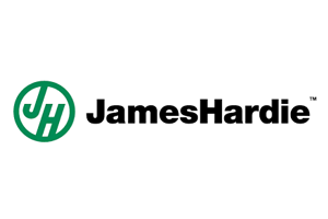 James Hardie logo: green circle with 
