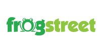 Green and yellow “frogstreet” logo on a white background