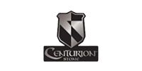 Centurion logo with a shield and text