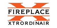 Logo for Fireplace Xtrordinair, orange