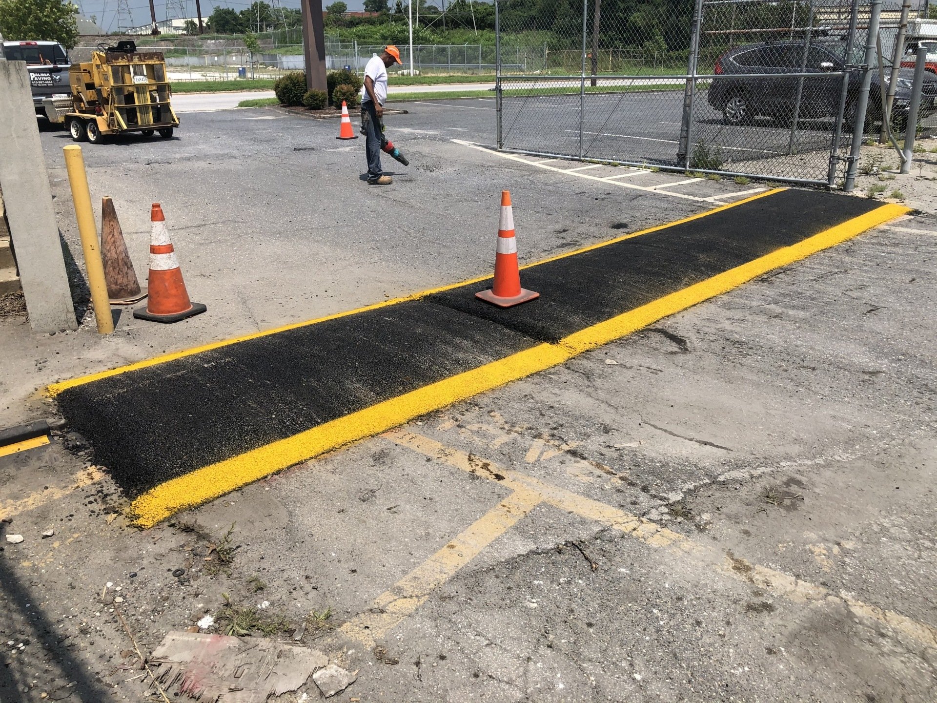 Speed Bump Installation Paving Curbs Baltimore, MD