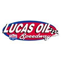 Lucas Oil Speedway logo: Oval shape with 