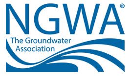 Logo of NGWA, The Groundwater Association, with blue text and a stylized water wave.