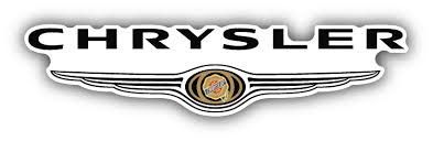 Chrysler logo with winged emblem and gold center badge