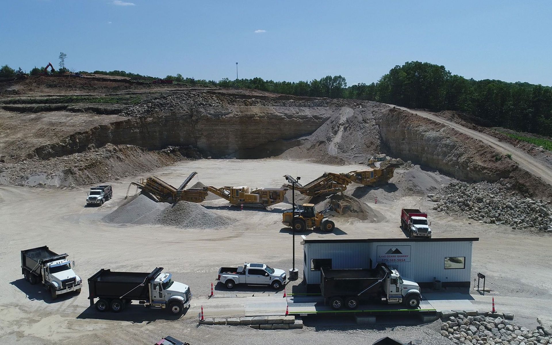 Rock Manufacturing Lake Ozark Quarry Lake Ozark, MO