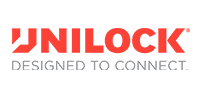 The Unilock logo in red with the tagline 