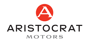 Aristocrat Motors logo: Red circle with white