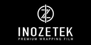 Logo for Inozetek, premium wrapping film, featuring a white circle with the letter