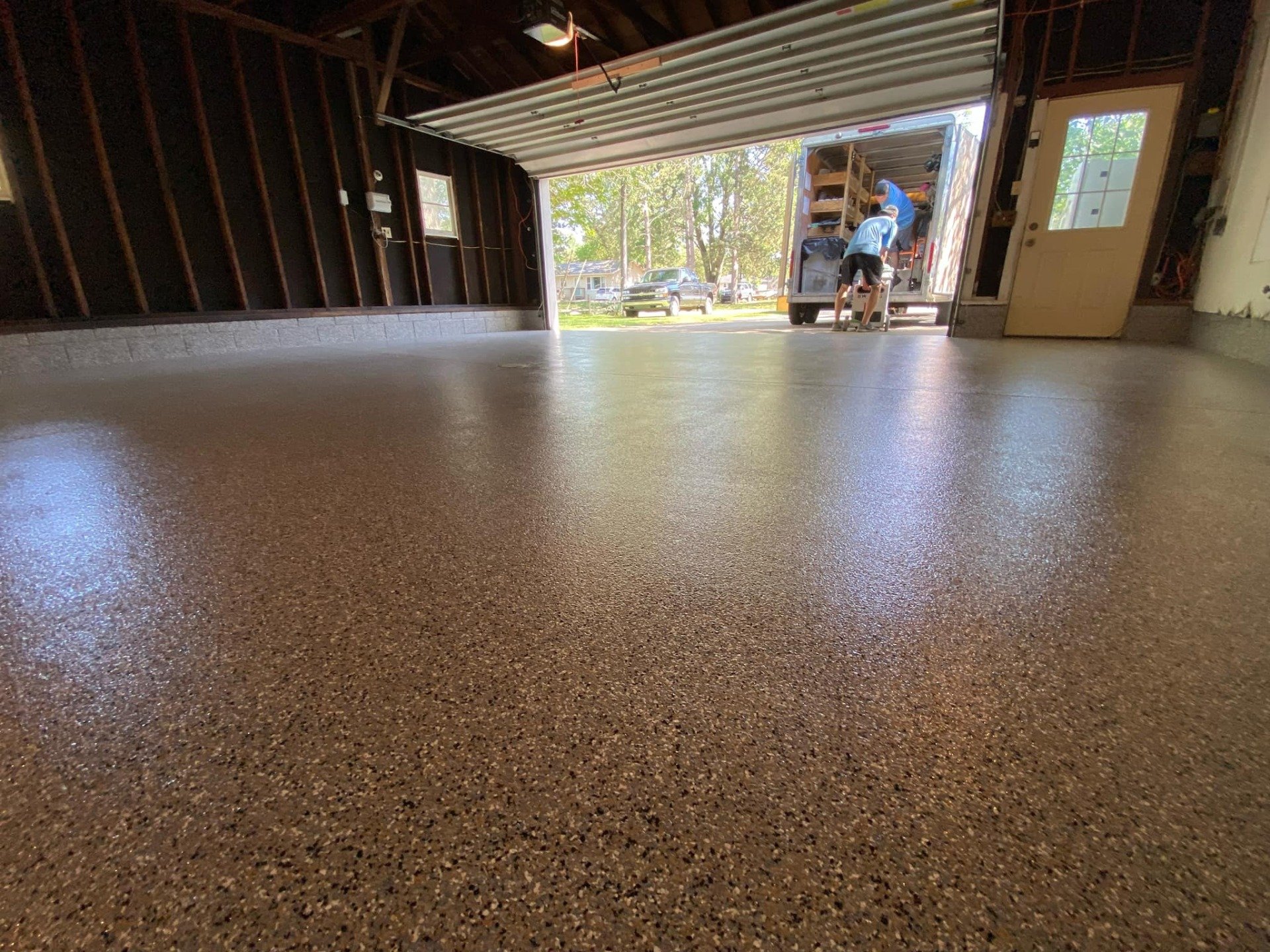 West Michigan Garage Interiors Photos Floor Coating Hudsonville, MI
