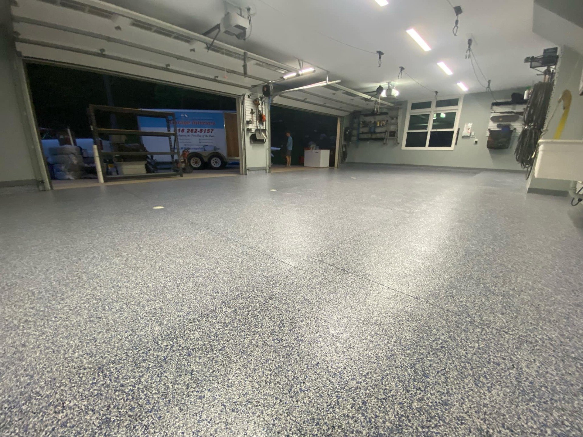 West Michigan Garage Interiors Photos Floor Coating Hudsonville, MI