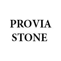 Black text reading “PROVIA STONE” on a white background