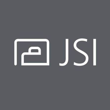 White JSI logo on a gray background